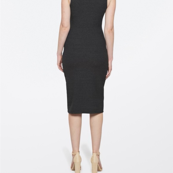 MOHNTON MADE Mock Neck Muscle Rib Dress - Picture 7 of 9